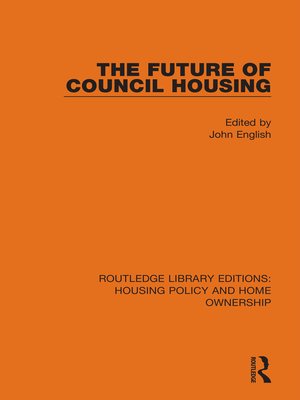 cover image of The Future of Council Housing